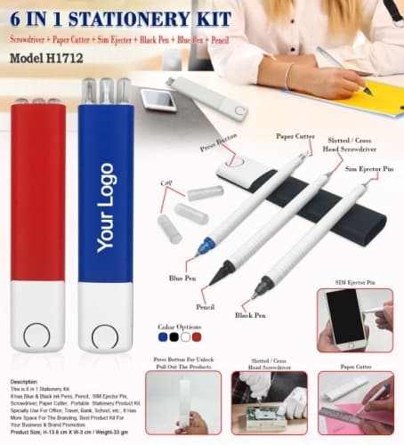 6 In 1 Stationery Kit H1712