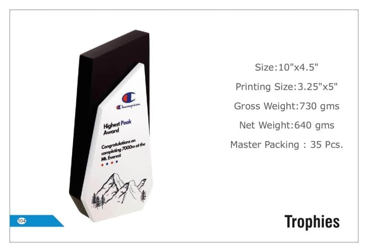 Champion Wooden Trophies 104