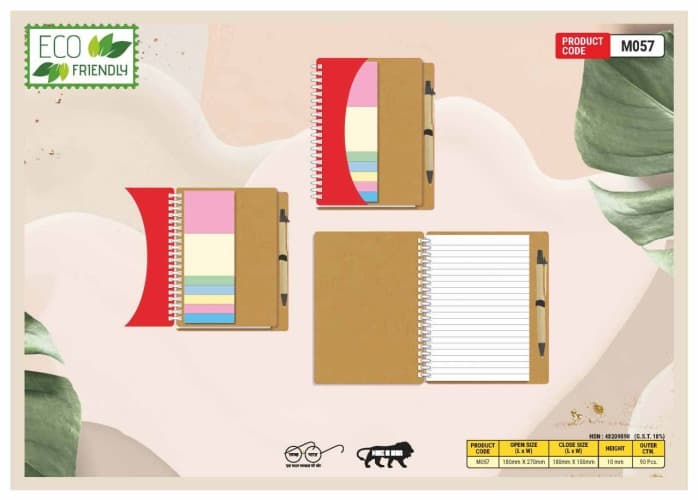 Eco Friendly Wiro Pad With Sticky Note M057