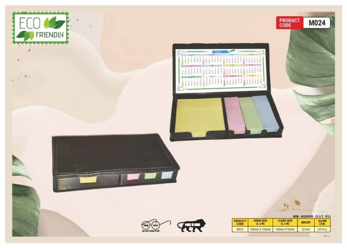 Eco Friendly Foam Folder With Sticky Note M024