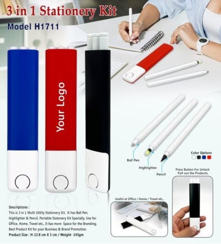 3 In 1 Stationery Kit H1711