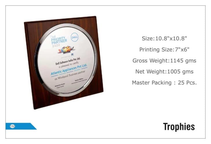 Dell Wooden Trophies 132