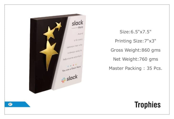 Slack Wooden Trophies 97