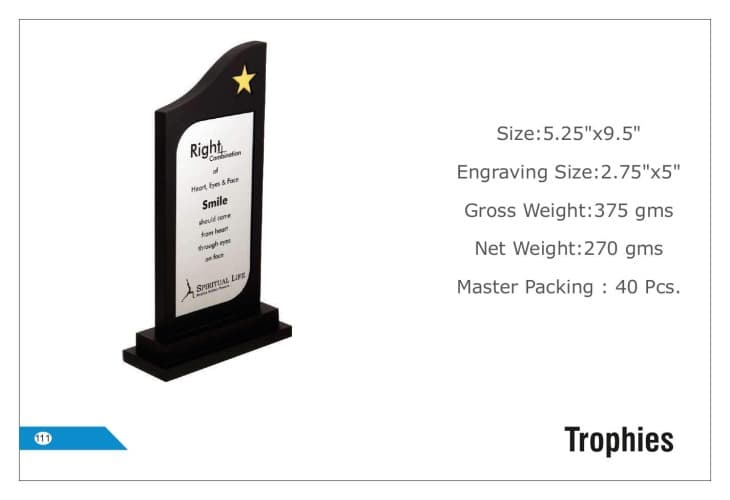 Sprirtual Wooden  Trophies 111