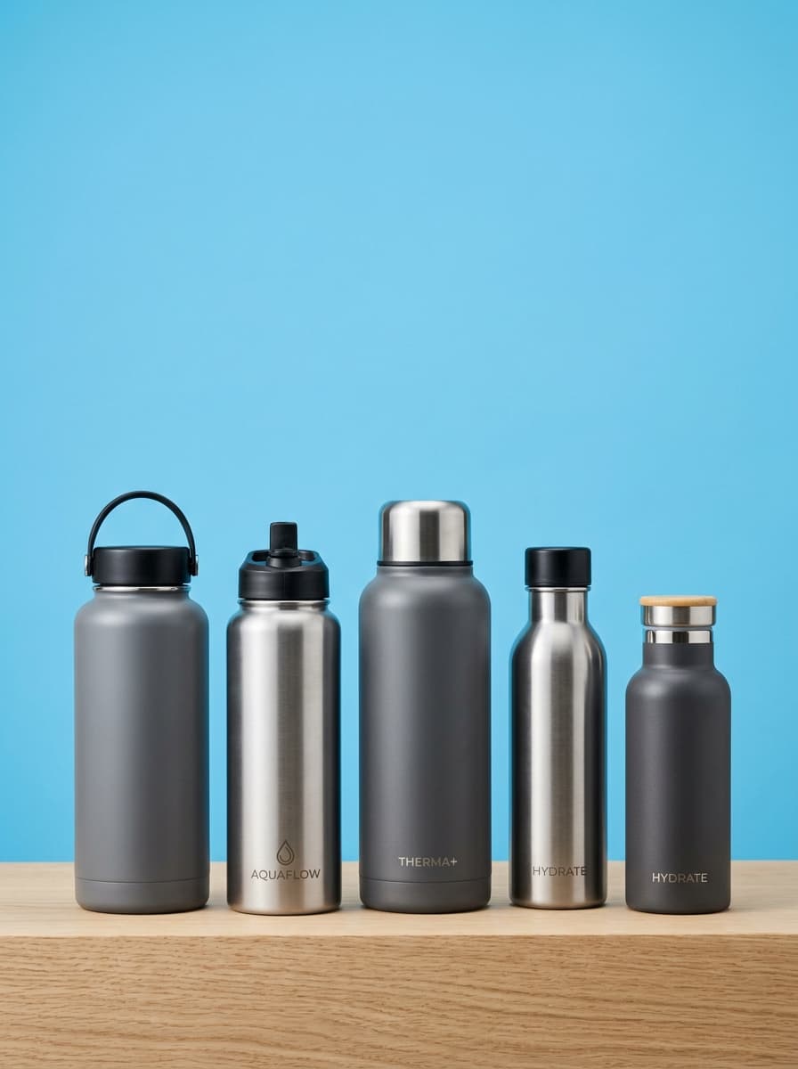 Steel And Plastic Water Bottles