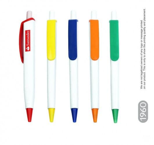 Square Eco White Opac Mix Color Parts Pen