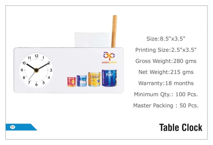 Asianpaints Table Clocks 31