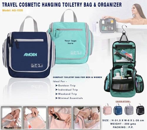 Travel Cosmetic Hanging Toiletry Bag And Organizer AG-1535