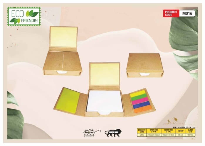 Eco Friendly Three Fold Memo Note Pad M016