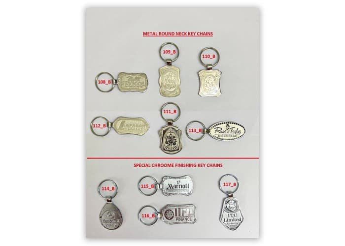 Metal Round Neck Key Chains A