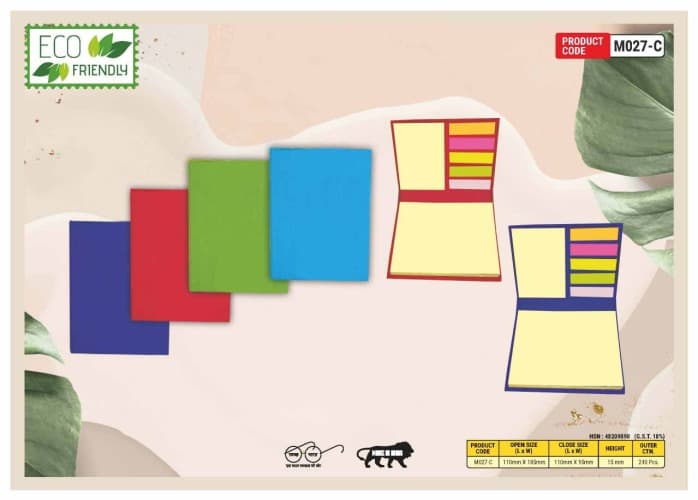 Eco Friendly Sticky Note Pad M027C