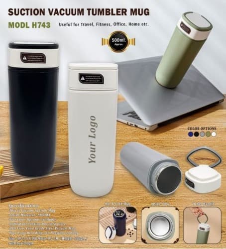 Suction Vacuum Tumbler Mug H743