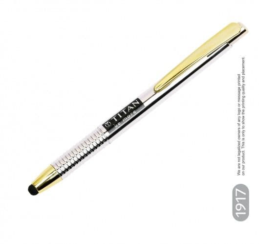 Z Stylus Chrome With Gold Pen