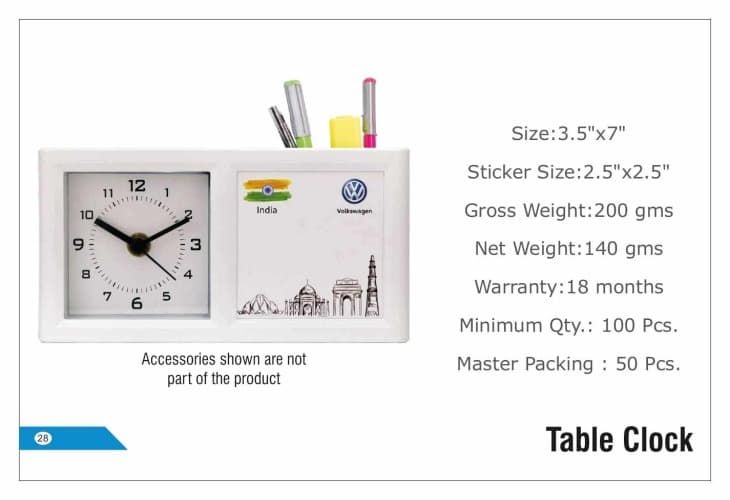 Volkswagen Table Clocks 28
