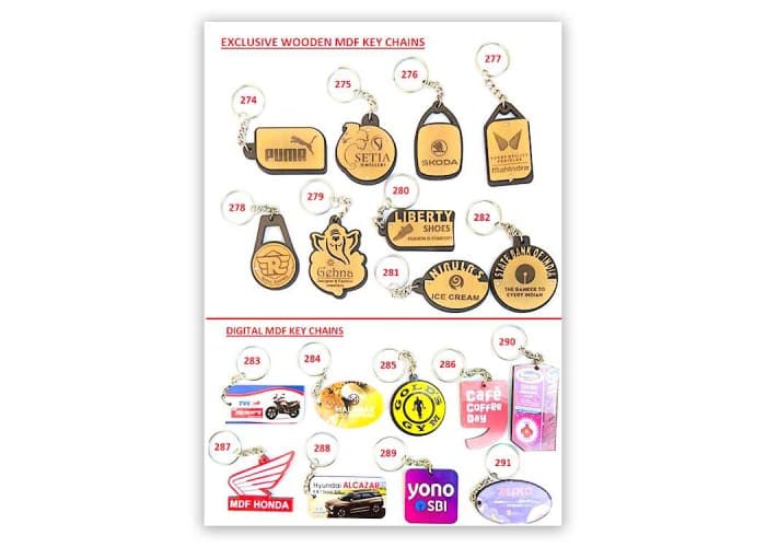 Exclusive Wooden Mdf Key Chains A