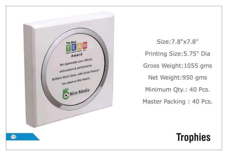 Nice Media Wooden  Trophies 115