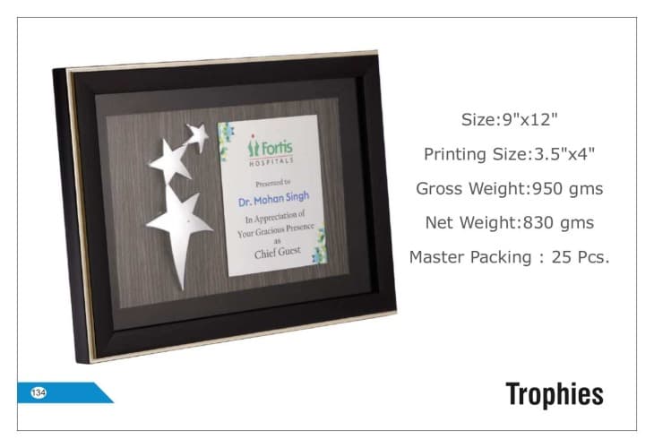 Fortis Wooden  Trophies 134