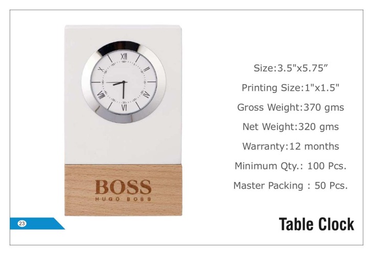 Boss Table Clocks 23