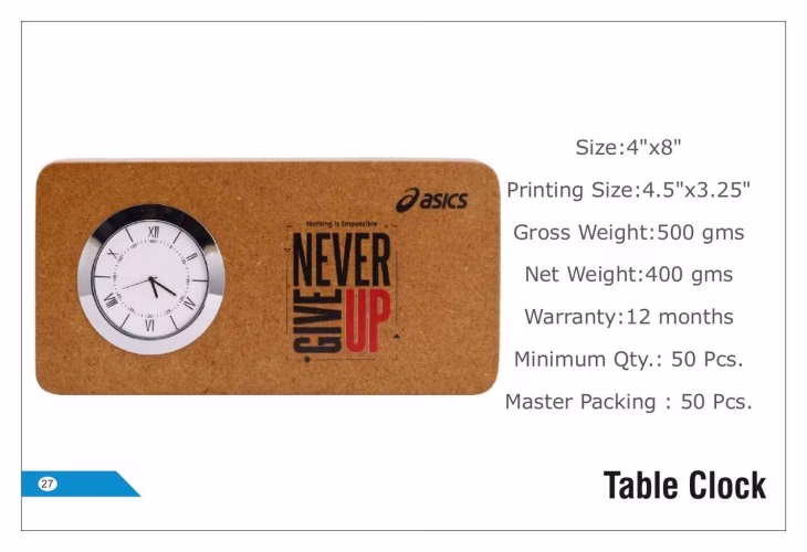 Asics Table Clocks 27
