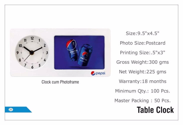 Pepsi Table Clocks 20