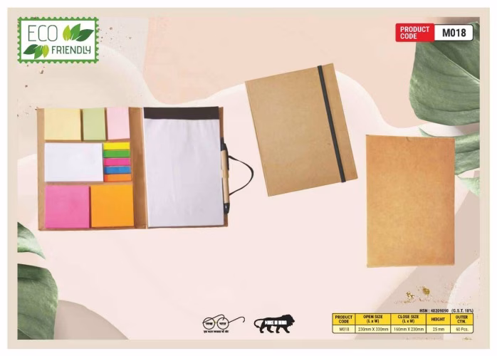 Eco Friendly Note Pad With Sticky Note M018