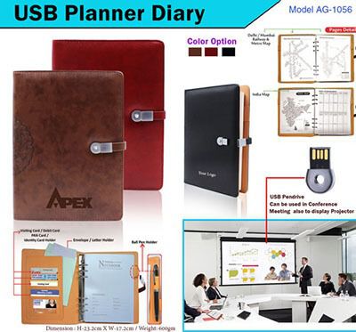 USB Planner Diary With Pen Drive AG 1056