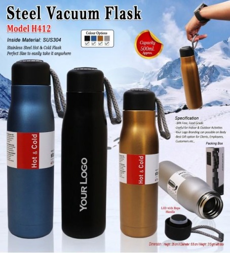 Steel Vacuum Flask H412