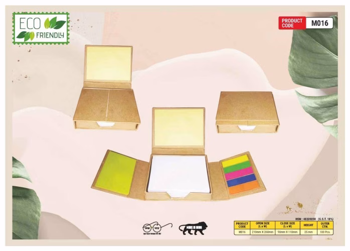 Eco Friendly Three Fold Memo Note Pad M016